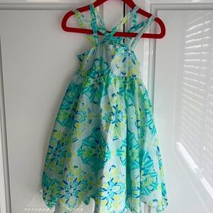 Artisan NY floral crisscross strap floral toddler dress